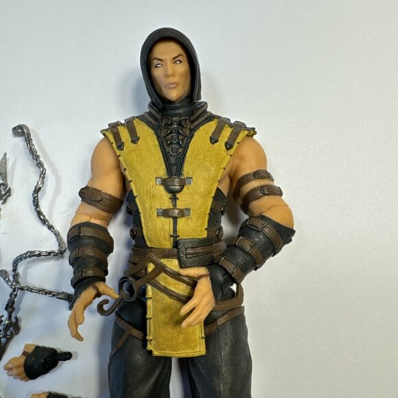 Mezco Toyz Mortal Kombat X: Scorpion 6" Action Figure w/ Weapons, Hands No Mask - Picture 2 of 6